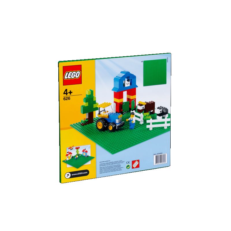 Lego byggeplade i gr�n til almindelig legoklodser. Byg et 
hus eller lav et landskab. Kan bruges til at bygge 
m�nster p�. Mange timers leg